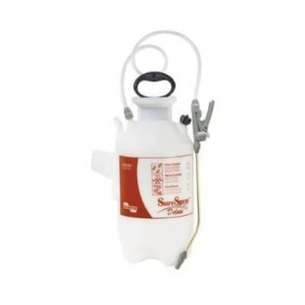 Chapin Surespray Deluxe Sprayer, 2 gal Tank, 40 to 60 PSI, 34 in L Hose, 23 ft Spray Distance Horizontal 26020